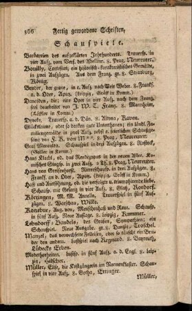 Schauspiele.