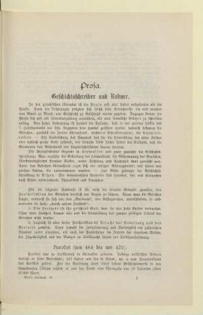 Geschichtsschreiber und Redner.