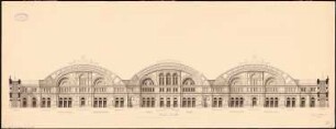 Hauptbahnhof, Frankfurt/Main Empfangsgebäude: Hinteransicht