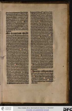 In festo assumptionis beate Marie est evangelium Intravit iesus etc. Lu x, circa quod possunt disputari sequentes questiones...