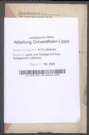 Erblasser: Lohmeier, Franz Heinrich; Erblasser: Lohmeier, Anna Maria Ilsabein, geb. Stapel: