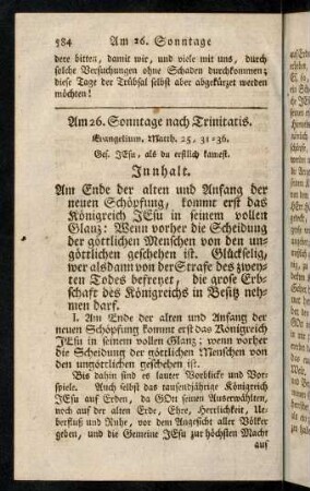 584-596, Am 26. Sonntage nach Trinitatis.