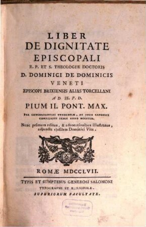 Liber de dignitate episcopali