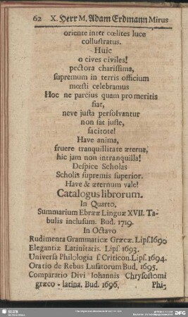 Catalogus librorum