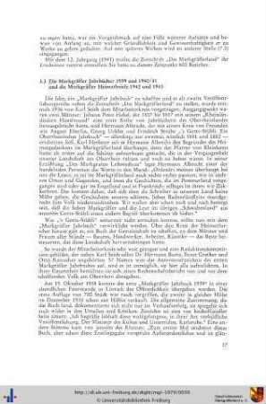 Die Markgräfler Jahrbücher 1939 und 1940/41 und die Markgräfler Heimatbriefe 1942 und 1943
