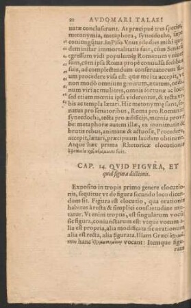 Cap. 14. Quid Figura, Et quid figura a dictionis.