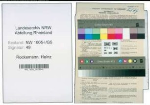 Entnazifizierung Heinz Rockemann , geb. 18.02.1922 (Student)