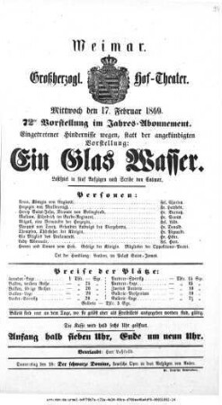 Ein Glas Wasser