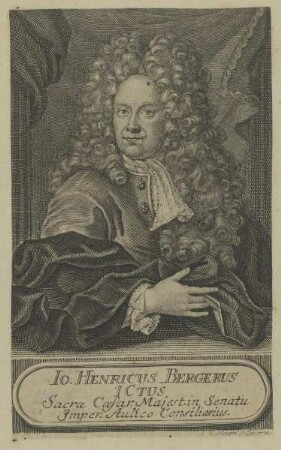 Bildnis des Io. Henricus Bergerus