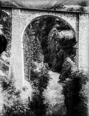 Rhone : Brücke über den Oberlauf der Rhone
