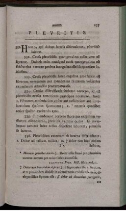 Pleuritis. - Febris exanthematosa. Variolae.