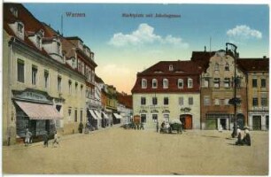 Wurzen. Marktplatz mit Jakobsgasse