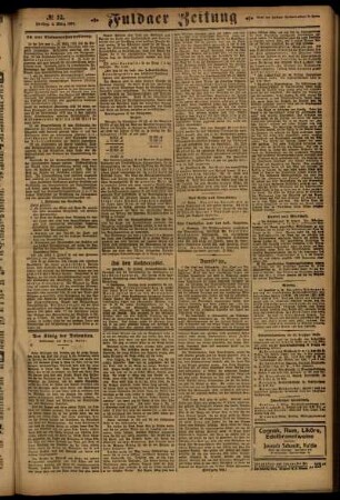 Zweite Ausgabe vom Freitag, den 04. März 1921.
