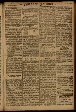 Zweite Ausgabe vom Freitag, den 04. März 1921.