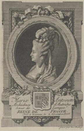 Bildnis von Mariae Antoinette, Königin von Frankreich