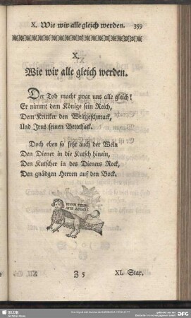 X. Wie wir alle gleich werden