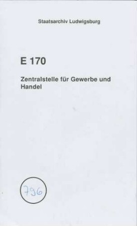 Zementfabrikation in Württemberg, insbes. durch das Württembergische Portland-Zement-Werk in Lauffen am Neckar (Handakten und Drucksachen)