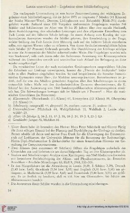 16: Latein unerwünscht? : Ergebnisse einer Schülerbefragung