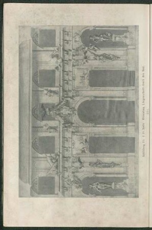 Abbildung 10: J. Fr. Nette. Riesenbau, Längenschnitt durch den Saal. 1711