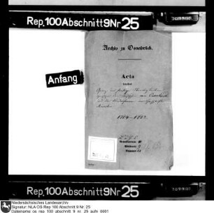 Grenz- und sonstige Streitigkeiten zwischen den Bischöfen von Osnabrück und den Landesherren im Hochstift Münster
