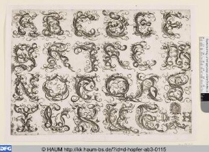 Alphabet in deutschen Majuskeln
