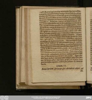 Aphor. VII. Bona tandem fortunae qui abstulerit alteri, ad damnum in de proveniens laeso adrestitutionem obligatur.