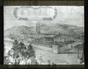Lustgarten und Stadtansicht 1589