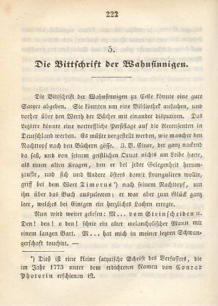 5. Die Bittschrift der Wahnsinnigen