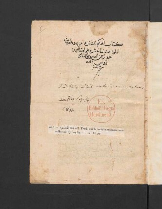 al- Ḥikam al-muštahira min ʿadad al-ḥadīṯ min al-wāḥid ila 'l-ʿašra