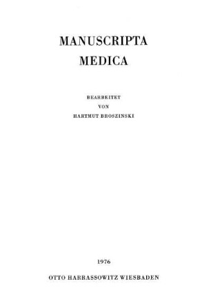 Manuscripta medica