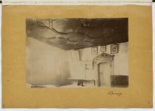 Ansitz Lusenegg, Lajen: Innenansicht (aus: Skizzen- und Fotoalbum 13)