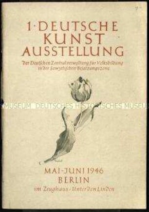 Katalog einer Kunstausstellung im Berliner Zeughaus 1946