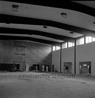 Mehrzweckhalle: Baustelle: Innenaufnahme