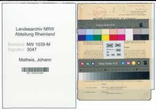 Entnazifizierung Johann Matheis , geb. 03.03.1891 (Polizist)