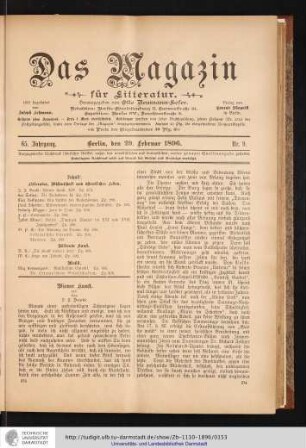Nr. 9. - 29. Februar 1896