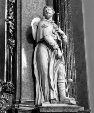 Statue des heiligen Rochus