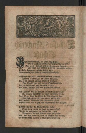 [Als der Hochwohlehrwürdige ... Herr Eustasius Friedrich Schütze ...]