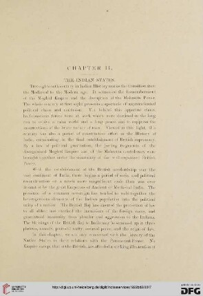 Chapter II. – The Indian states
