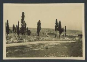 Ein Friedhof vor der Stadtmauer Konstantinopel