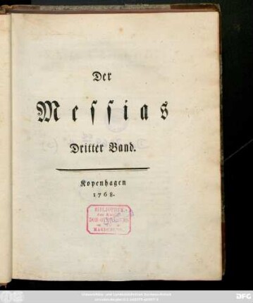 Bd. 3: Der Messias