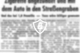 Zigarette angezündet und mit dem Auto in [Name maskiert]