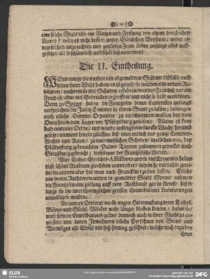 Die II. Eintheilung