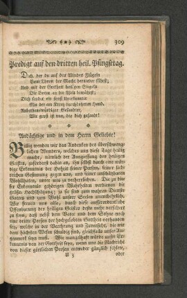 Predigt auf den dritten heil. Pfingsttag.