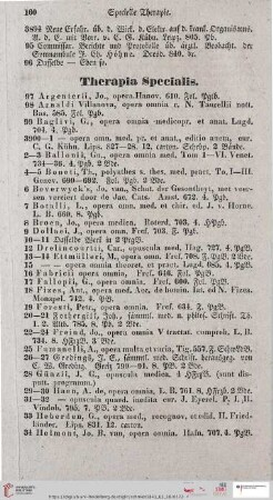 Therapia specialis (Nr. 3897 - 4033)