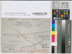 Geschlossenhalten der Schranken (Anrufschranken) Überweg km 79,426 der Strecke Hagen-Siegen: Lageplan, M. 1:1.000 Stnr.: 51, Iwü, Bunr.: 81, Blnr.: 1