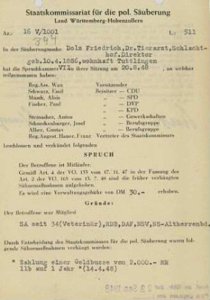 Dolz, Friedrich, Dr.