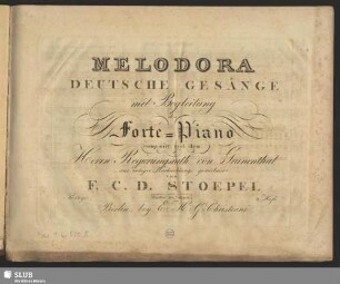 2. Heft: Melodora : Deutsche Gesänge mit Begleitung des Forte-Piano