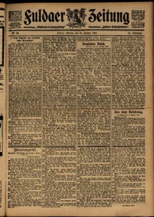 Ausgabe vom Montag, den 23. Januar 1905.