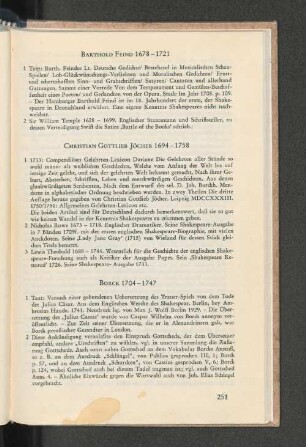 Borck 1704-1747