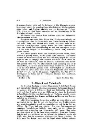 Alkohol und Volkskraft : [Mitteilungen]